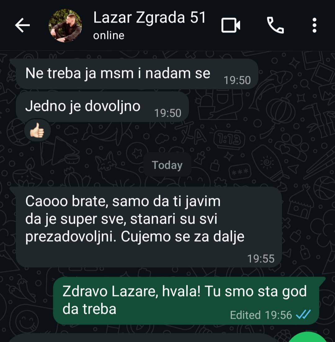 Poruka klijenta — Lazar