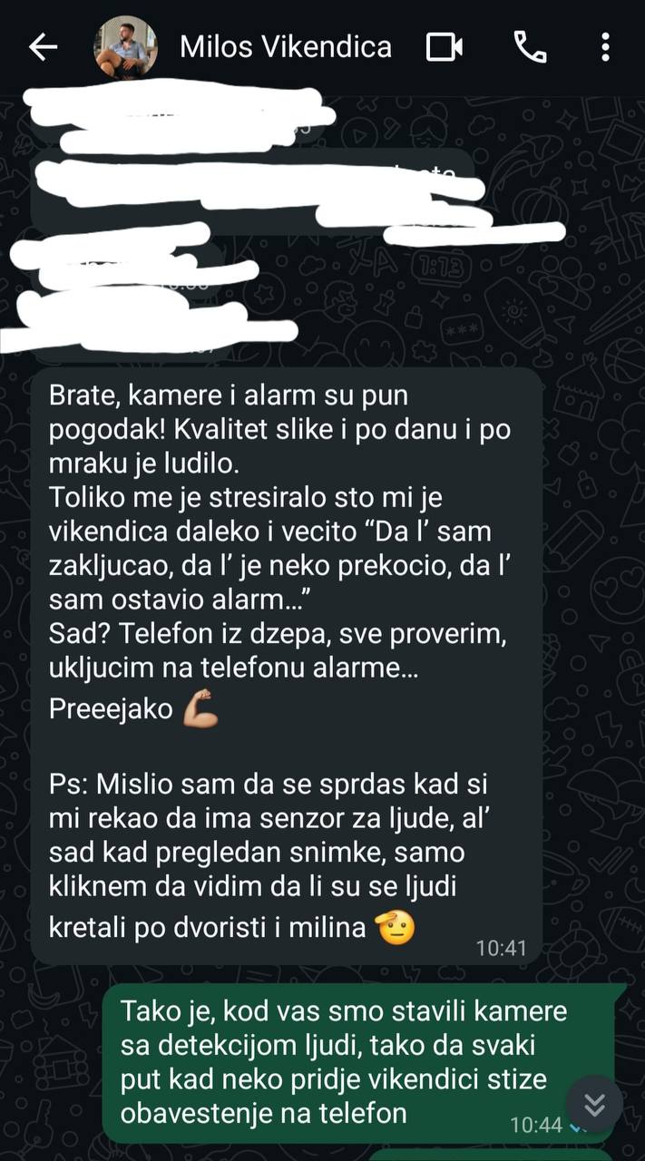 Poruka klijenta — Miloš